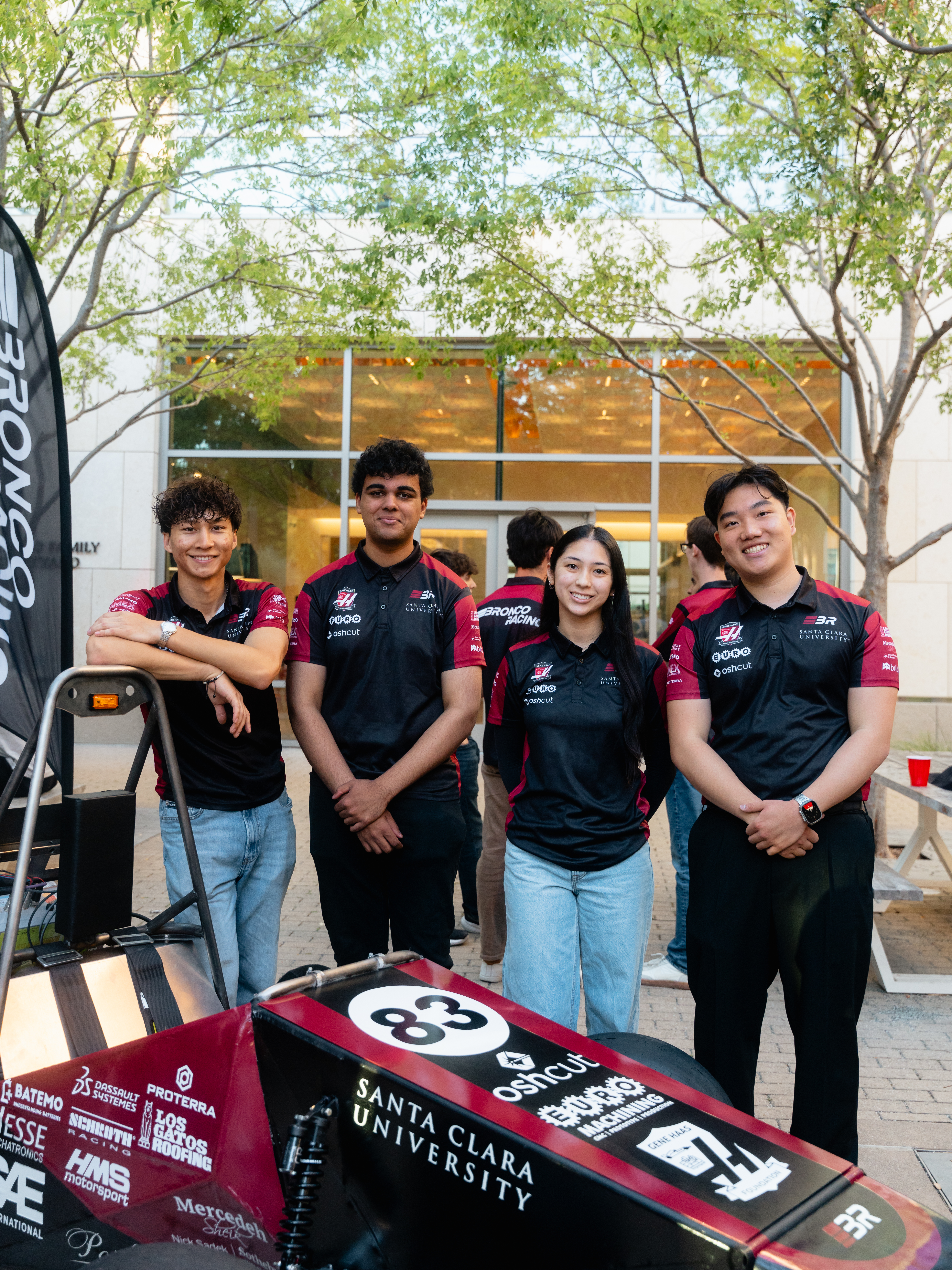 Bronco Racing students working on and presenting their Formula SAE car, photo 4
