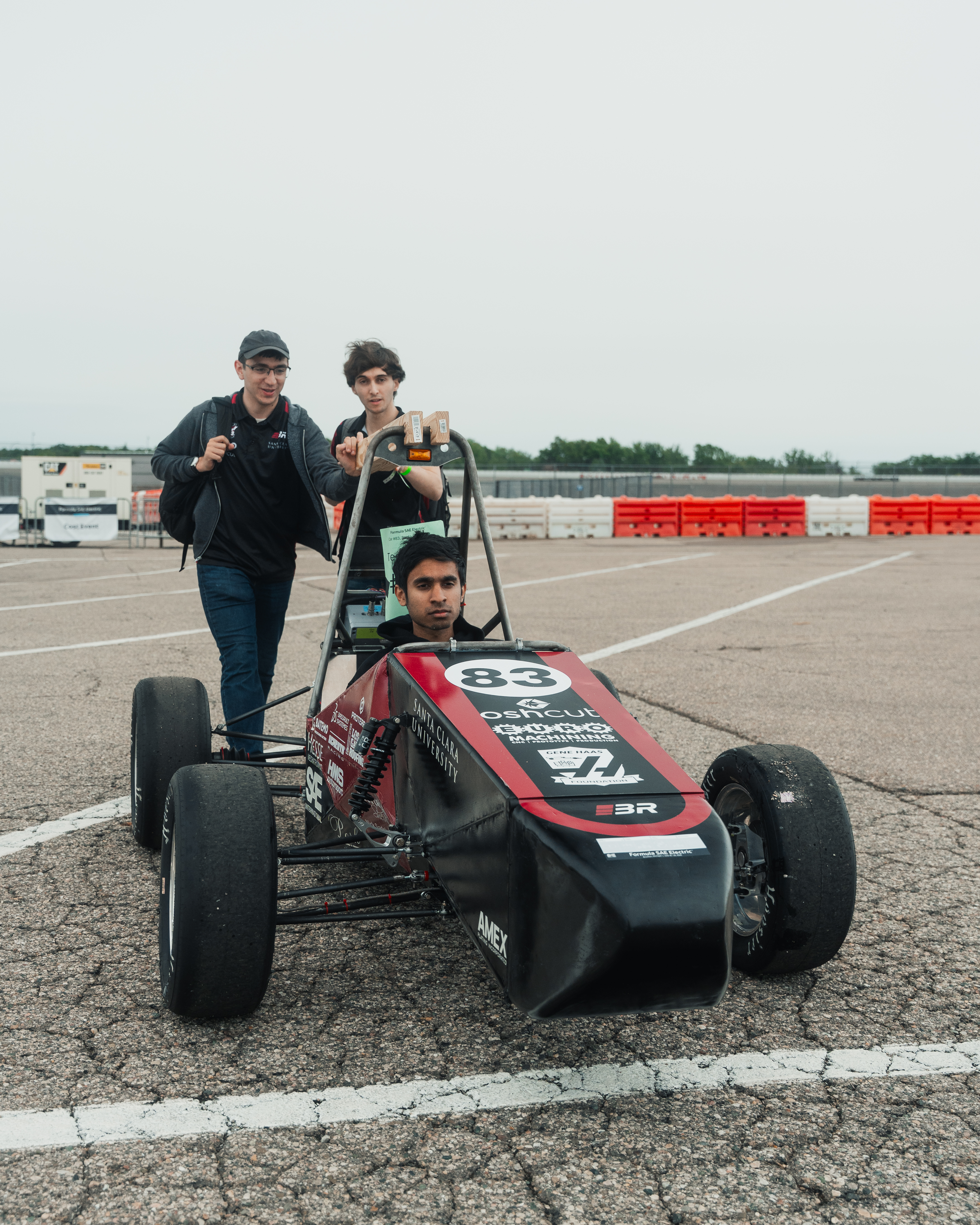 Bronco Racing students working on and presenting their Formula SAE car, photo 10