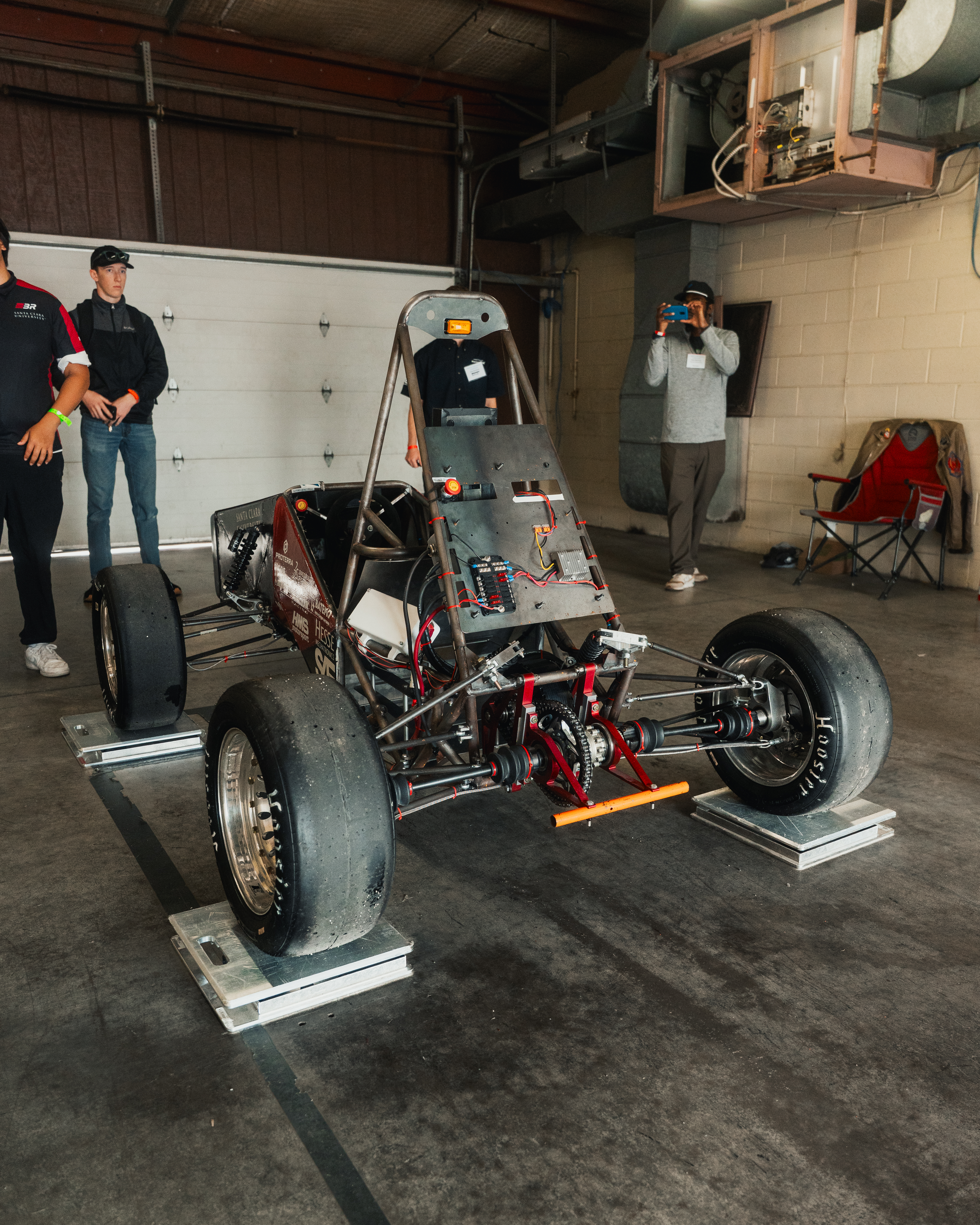 Bronco Racing students working on and presenting their Formula SAE car, photo 15