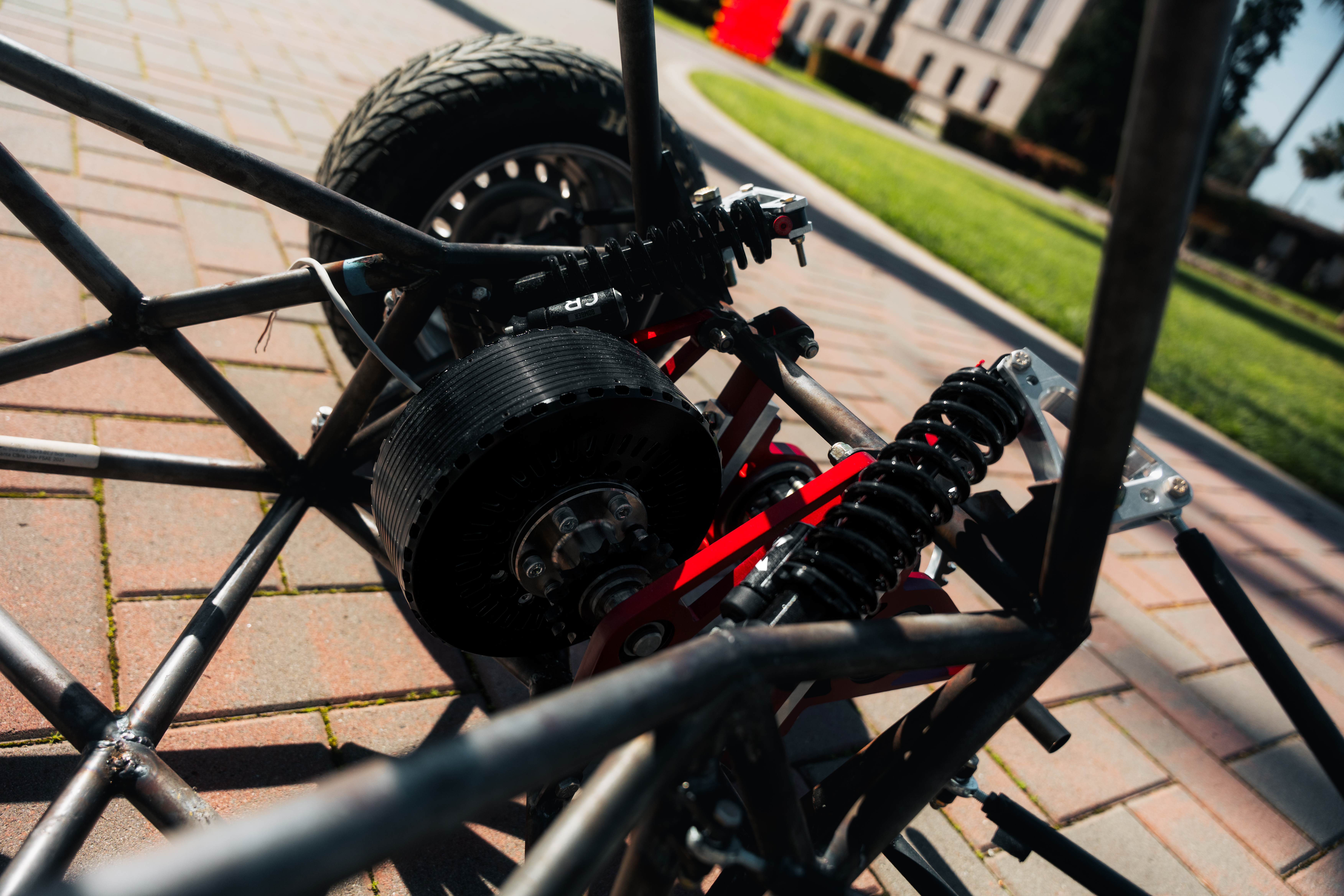 Bronco Racing students working on and presenting their Formula SAE car, photo 18